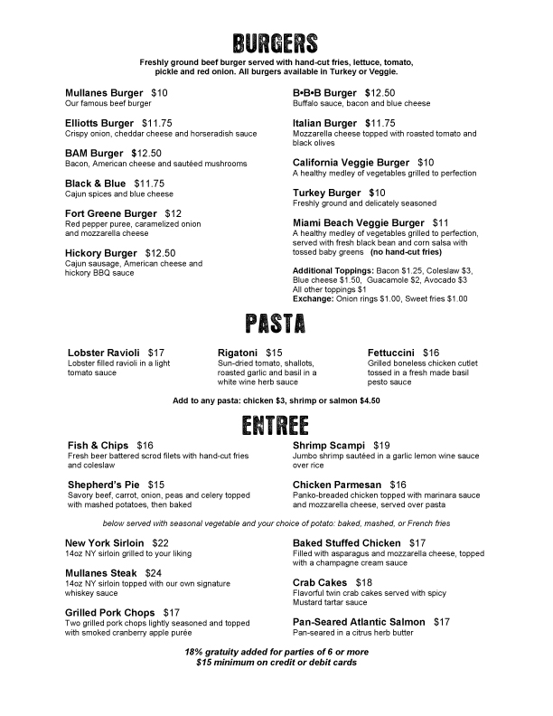 Dinner Menu page2